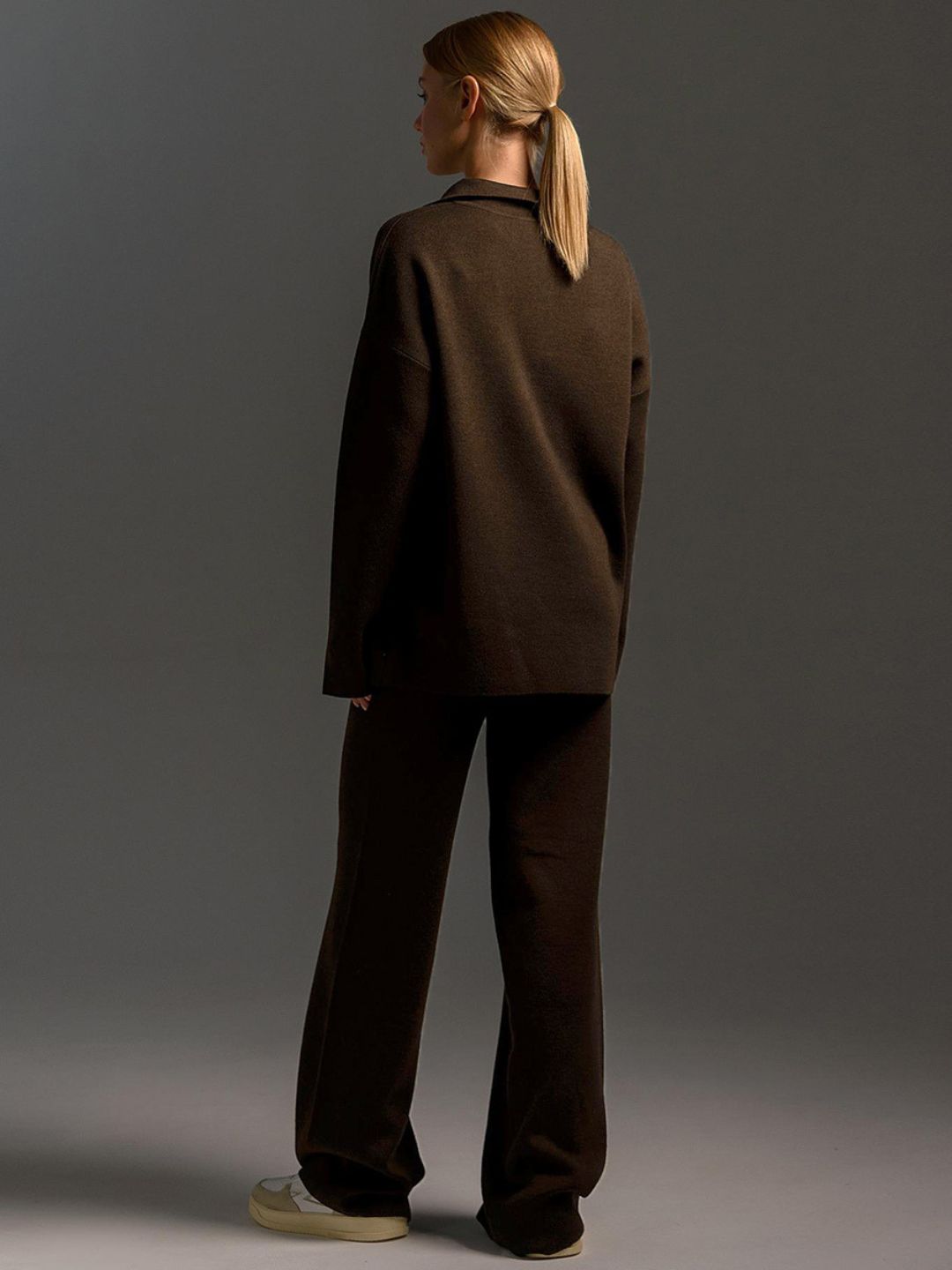 Signature Loft-Knit Open-Collar Lounge Set